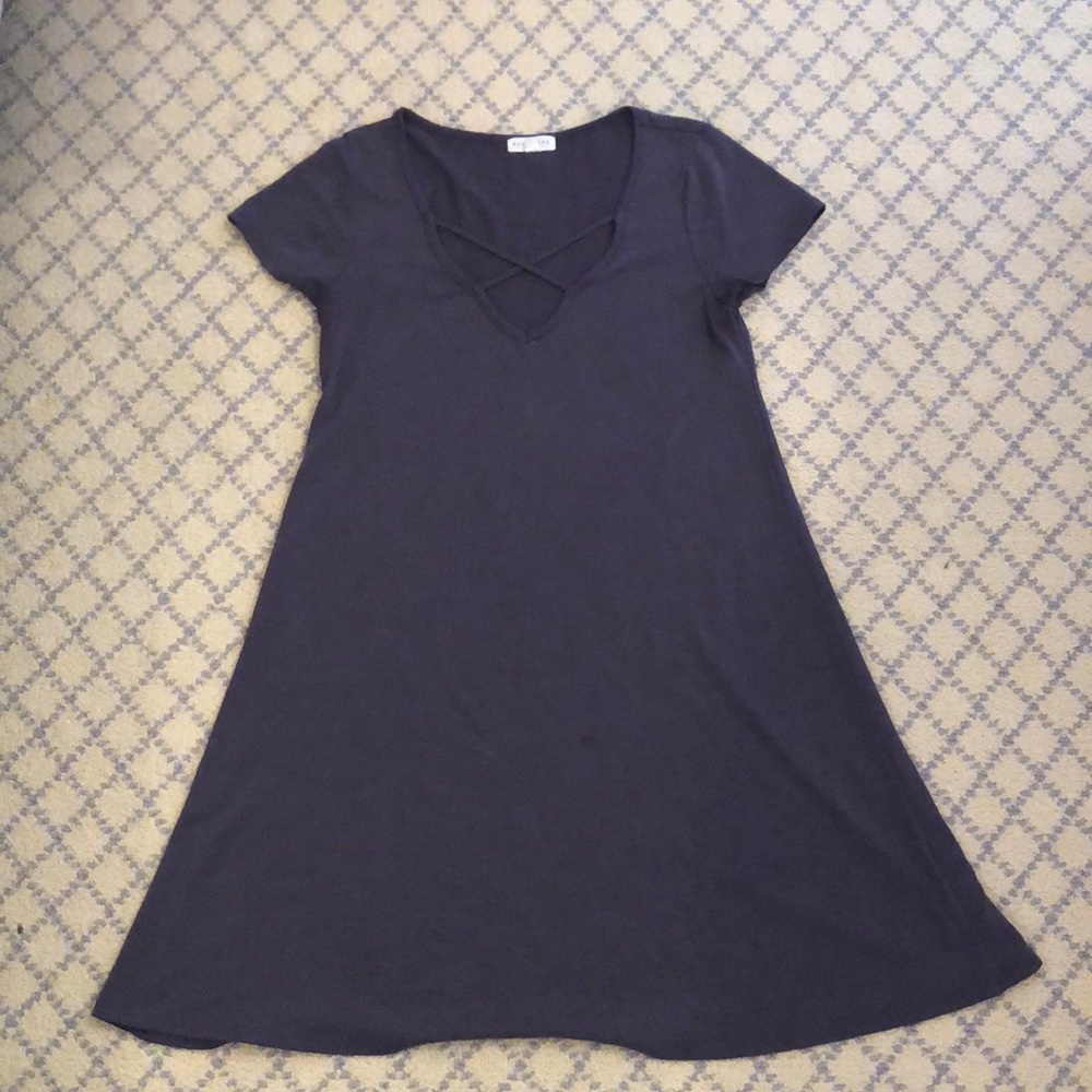 Purple T-shirt Dress